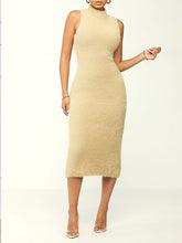 Fuzzy Sleeveless Dress--Clearance